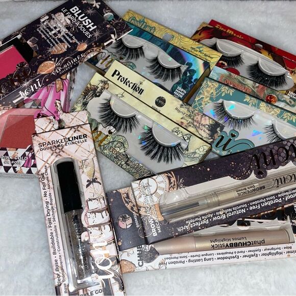 New Mixed Lot Of  Ioni Makeup 3D Faux Mink Lashes Eyeliner Lipliner Blush - Picture 10 of 13